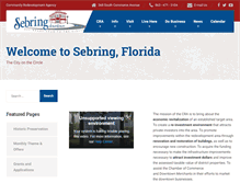 Tablet Screenshot of downtownsebring.org